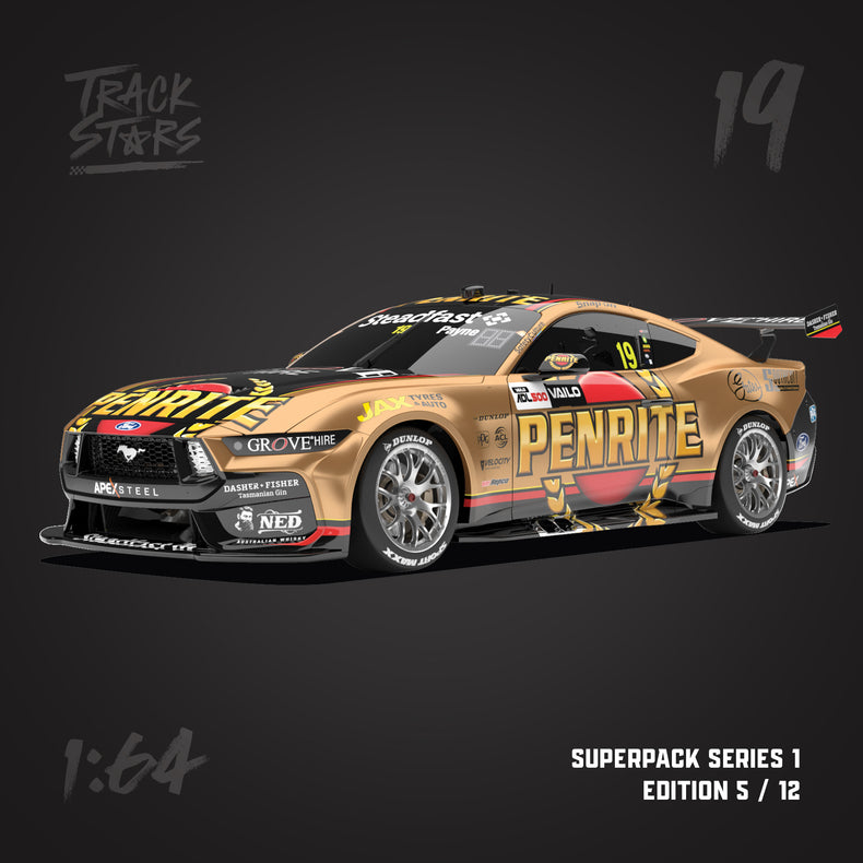 1:64 Penrite Racing #19 Ford Mustang GT Supercar - 2023 Adelaide 500 Winner - Matthew Payne