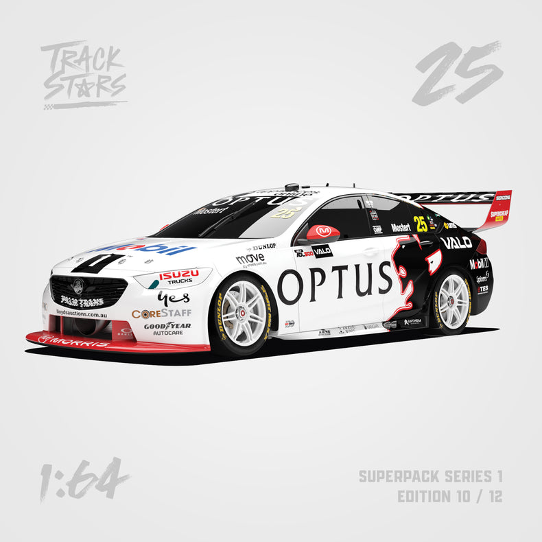 1:64 Mobil 1 Optus Racing #25 Holden ZB Commodore Supercar - 2022 Adelaide 500 Holden Tribute Livery - Chaz Mostert