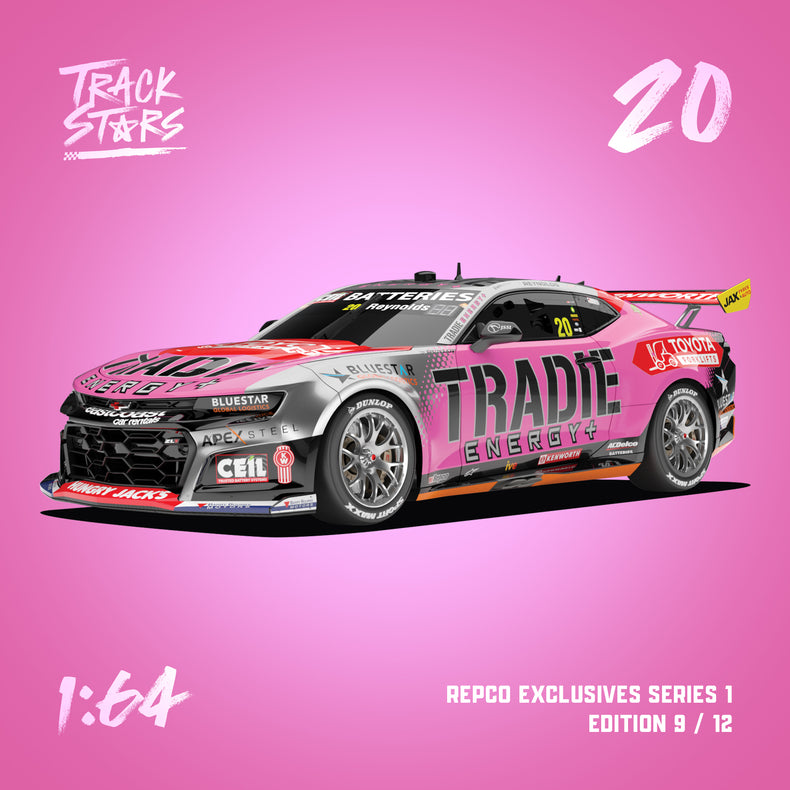 1:64 Tradie Energy Racing #20 Chevrolet Camaro ZL1 Supercar - 2025 Repco Supercars Championship - David Reynolds