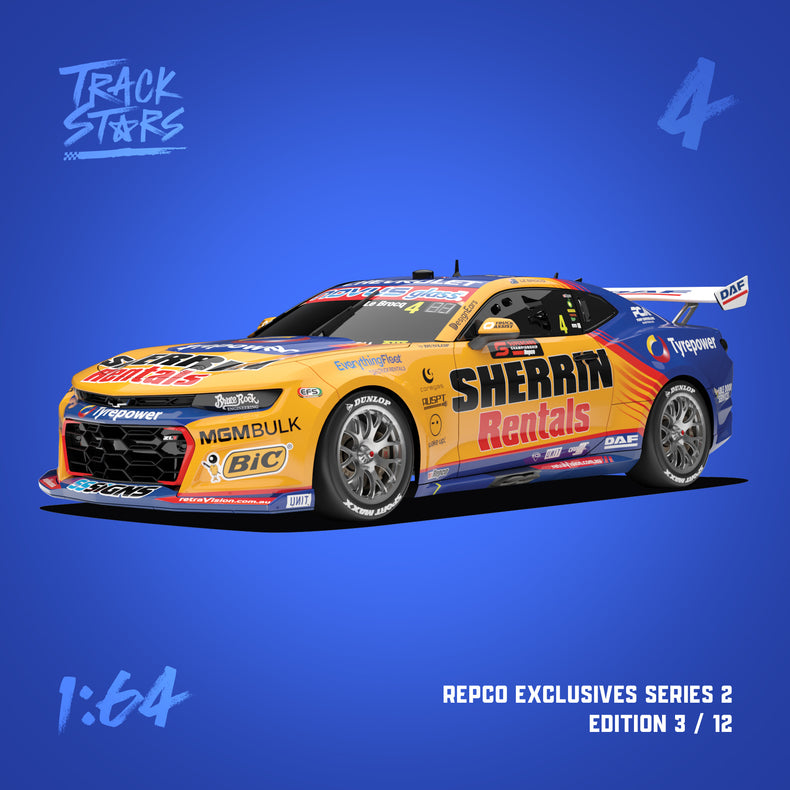1:64 Sherrin Rentals #4 Chevrolet Camaro ZL1 Supercar - 2026 Repco Supercars Championship - Jack Le Brocq