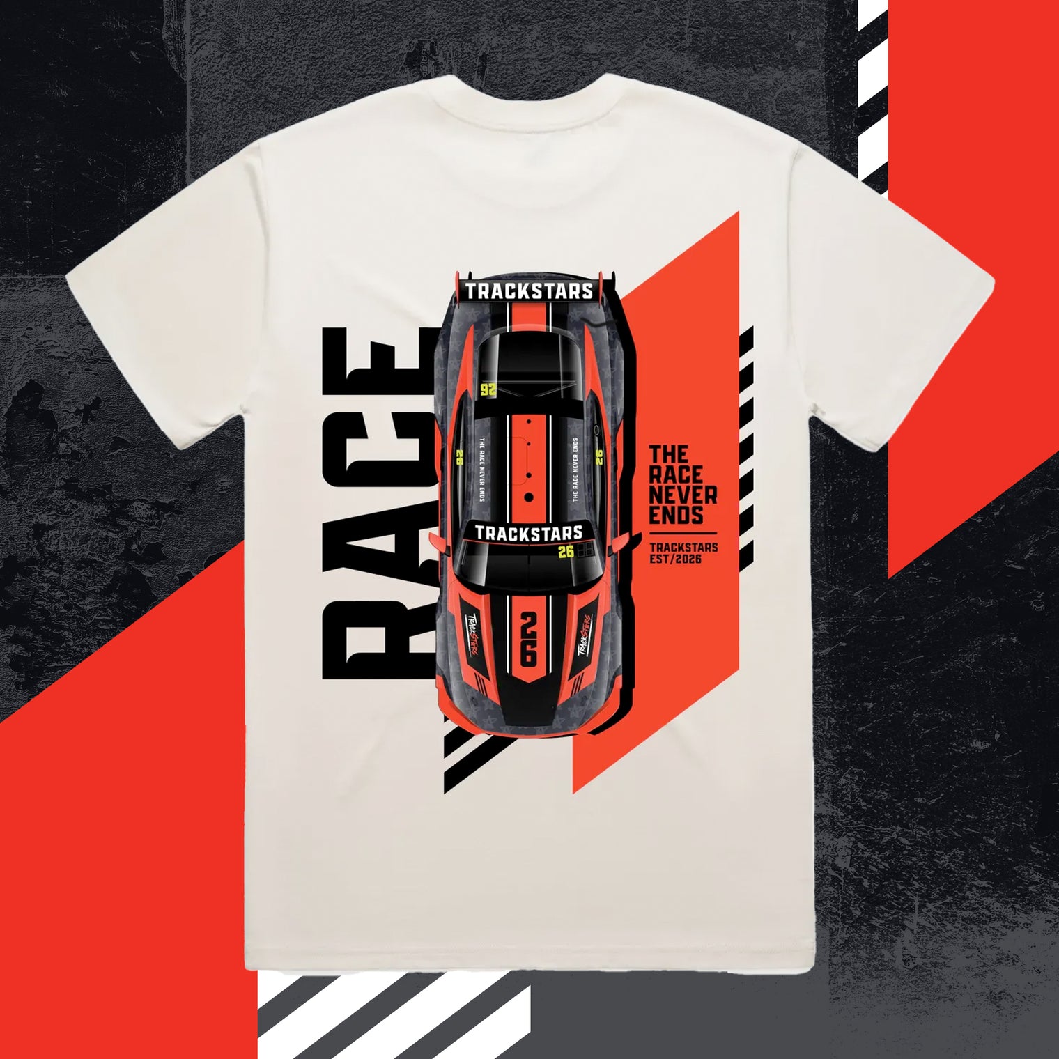 Race Car26 Men's Heavy Tee - Ecru