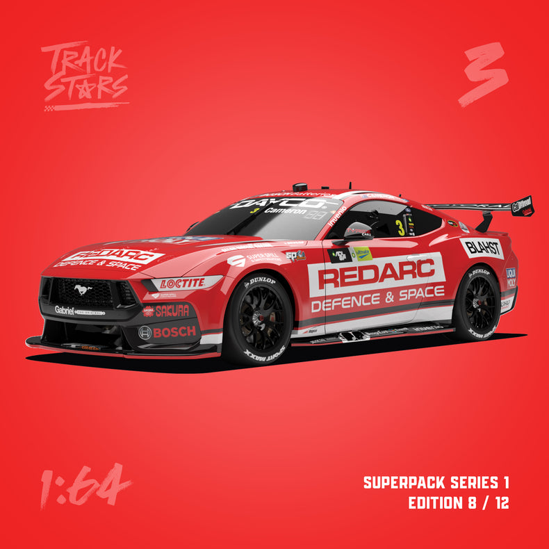 1:64 Blanchard Racing Team #3 Redarc Ford Mustang GT Supercar - 2025 Adelaide Grand Final - Aaron Cameron