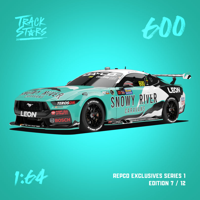 1:64 Snowy River Racing #600 Ford Mustang GT Supercar - 2025 Ipswich SuperSprint - James Courtney